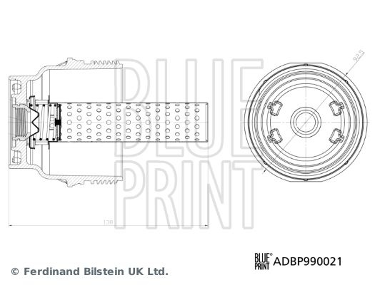 Cap, oil filter housing Blue Print Solution