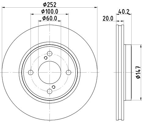 HELLA Brake disc PRO internally vented 8DD 355 132-051 Brake rotor,Brake discs SUZUKI,SWIFT V (AZ),Baleno II Schrägheck (FW, EW)