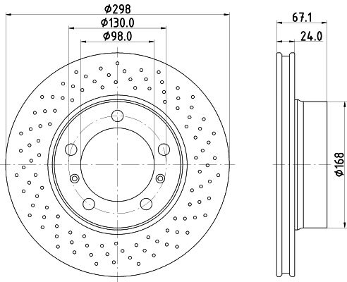 Brake disc 8DD 355 -881 Hella Pagid GmbH