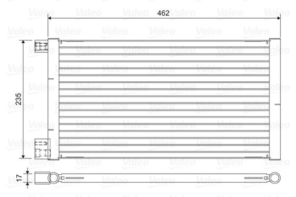 Condenser, Air Conditioning 814433 Valeo