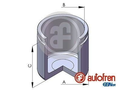 AUTOFREN SEINSA Piston, brake caliper Front Axle D02532 VW,AUDI,MERCEDES-BENZ,Golf IV Schrägheck (1J1),POLO (9N_)