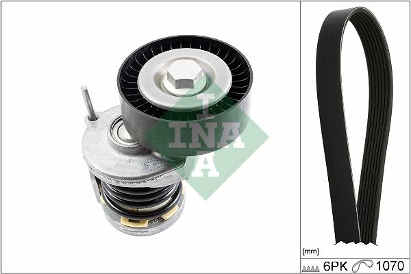 INA V-ribbed belt set VW,AUDI,SKODA 529 0475 10 030145933E,030145933G,030145933L 030145933M,030145933R,030145933T,038903315AD,038903315AG,038903315AH