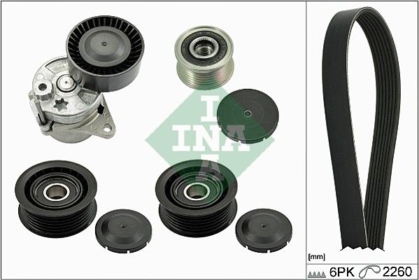INA V-ribbed belt set MERCEDES-BENZ 529 0115 20 0002020019,0002020919,0019938696 0121549802,0129974892,0131540002,0131545902,0131549002,0139972392
