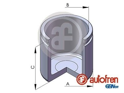 AUTOFREN SEINSA Piston, brake caliper Front Axle D02569 VW,AUDI,MERCEDES-BENZ,Golf VII Schrägheck (5G1, BQ1, BE1, BE2),Passat Variant (3G5, CB5)