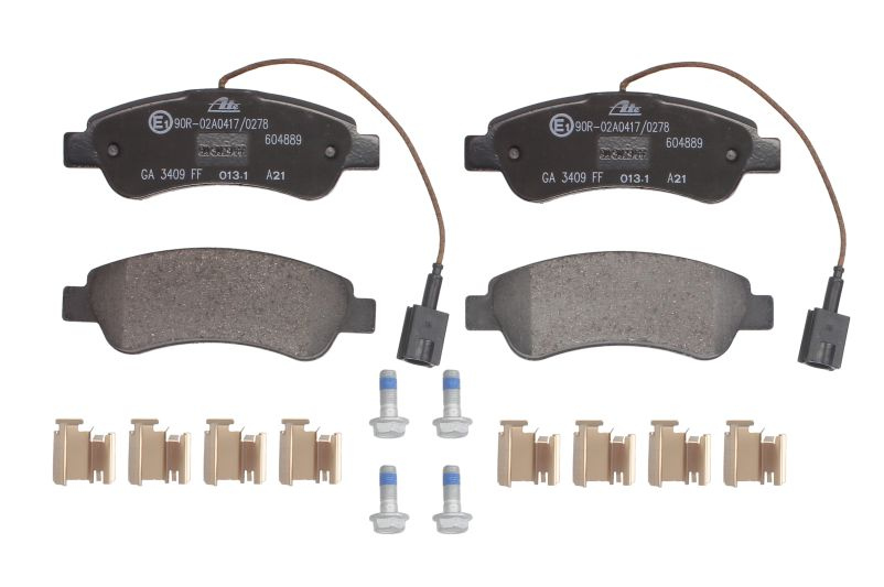 ATE Brake pad set OPEL,FIAT,PEUGEOT 13.0460-4889.2 1612434180,1614412180,1673603480 77366679,1673603480,1612434180,1614412180,1673603480,1673603480
