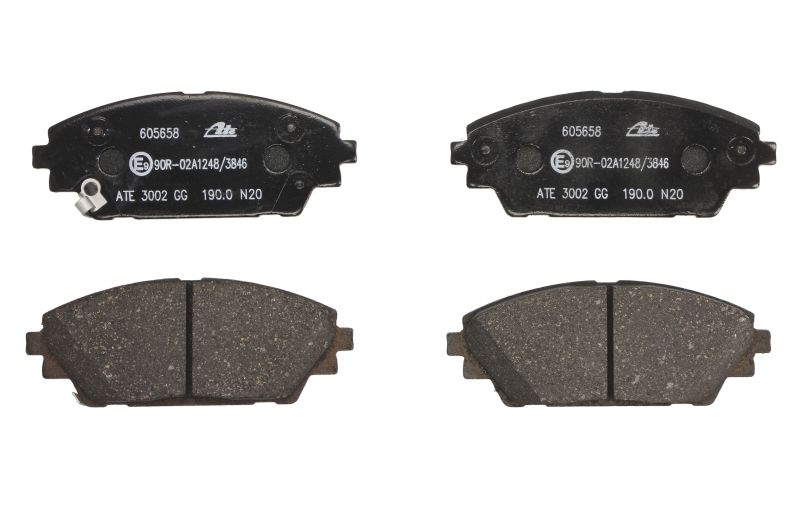 ATE Brake pad set with acoustic wear warning 13.0460-5658.2 Brake pads,Brake pad set, disc brake MAZDA,3 Schrägheck (BM, BN),CX-3 (DK)