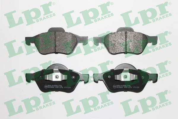 Lpr Bromsbelaggssats Skivbroms 05P1279 Renault 05P1279 Storlek 05