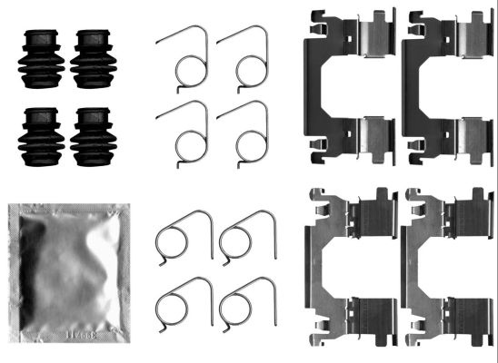 TEXTAR Accessory Kit, disc brake pads 82543200 RENAULT,NISSAN,CHEVROLET,Kadjar (HA_, HL_),Koleos II (HC_),Qashqai II (J11, J11_),Trailblazer (31UX)