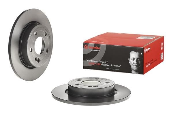 BREMBO Brake disc PRIME LINE - UV Coated solid 08.D758.11 Brake rotor,Brake discs MERCEDES-BENZ,A-Klasse (W177),B-Klasse (W247)