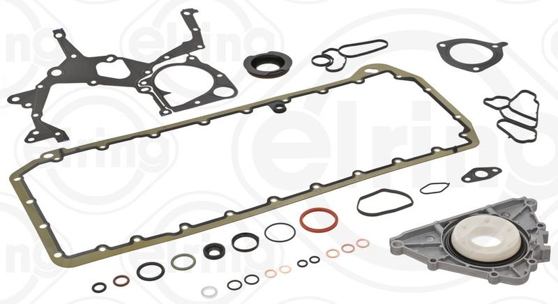 ELRING Gaskets with crankshaft seal 428.690 Gasket Set, crank case BMW,3 Touring (E91),3 Limousine (E90),5 Limousine (E60),5 Touring (E61),X3 (E83)