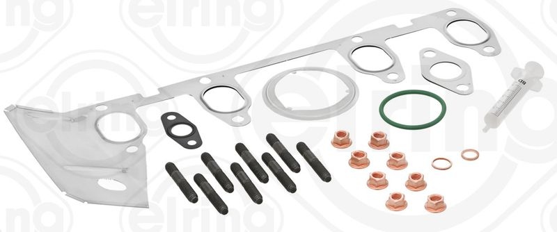ELRING Mounting Kit, charger with gaskets/seals 196.390 VW,AUDI,SKODA,Golf V Schrägheck (1K1),POLO (9N_),TOURAN (1T1, 1T2),Passat Variant (3C5)