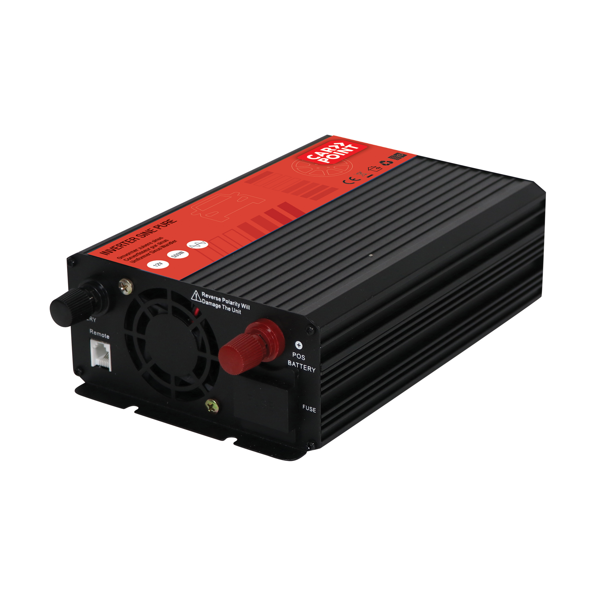 Carpoint Pure Sine Inverter 12V>230V 500W