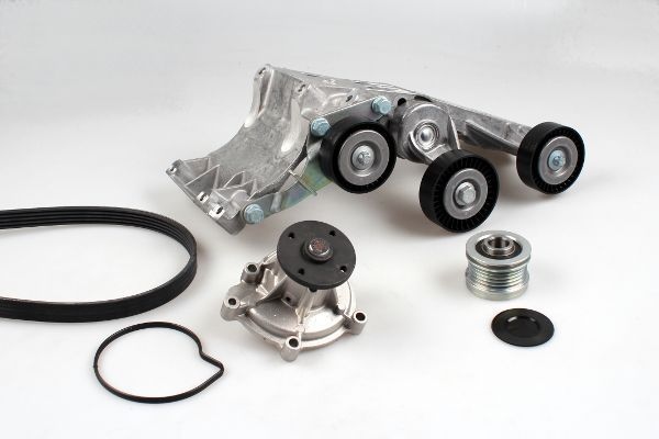 Water Pump + V-Ribbed Belt Kit