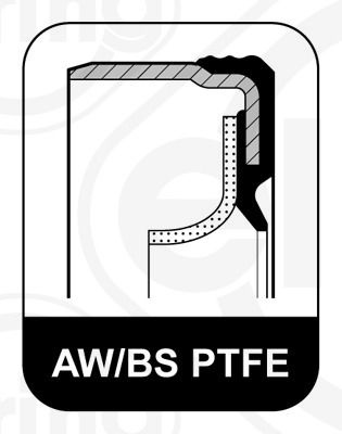 ELRING Crankshaft Seal PTFE (polytetrafluoroethylene)/ACM (polyacrylate rubber) 301.890 Crankshaft Gasket,Shaft Seal, crankshaft OPEL,BMW,LAND ROVER