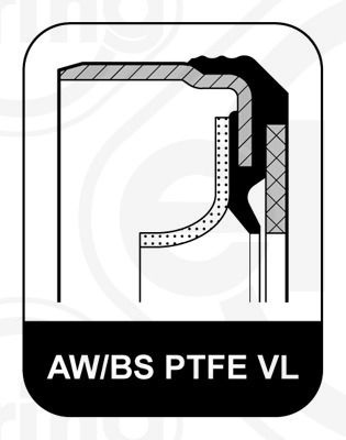 ELRING Crankshaft Seal PTFE (polytetrafluoroethylene)/ACM (polyacrylate rubber) 728.880 Crankshaft Gasket,Shaft Seal, crankshaft VW,AUDI,SKODA