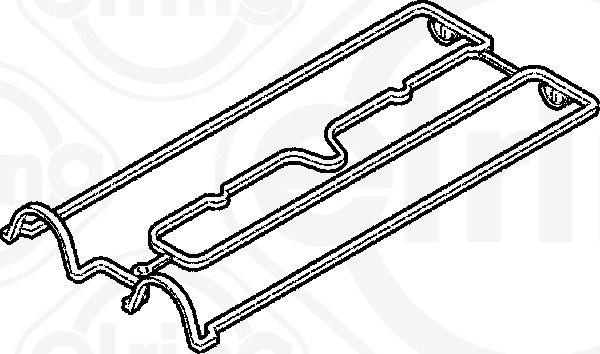 ELRING Rocker Cover Gasket OPEL,CHEVROLET,DAEWOO 495.770 90501944,607647,90501944 Valve Cover Gasket,Rocker Gasket,Valve Gasket,Gasket, rocker cover