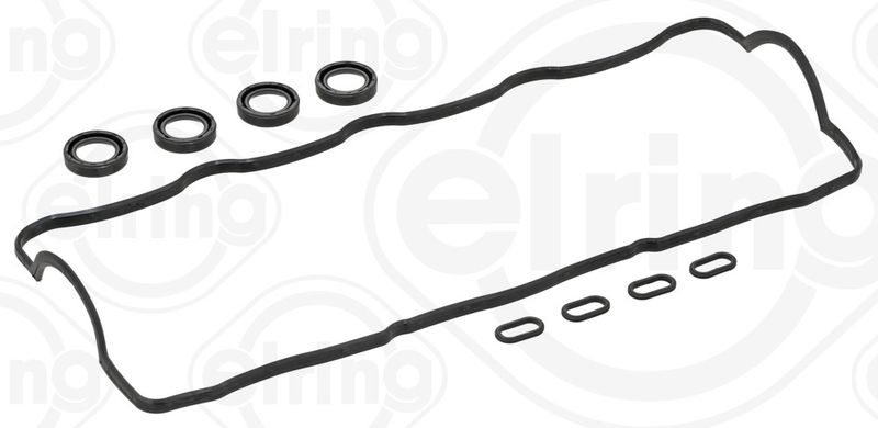 ELRING Gasket Set, rocker cover 508.530 HYUNDAI,KIA,i30 (FD),i30 CW (FD),TUCSON (JM),SANTA FÉ II (CM),SANTA FÉ I (SM),SONATA V (NF),TRAJET (FO)