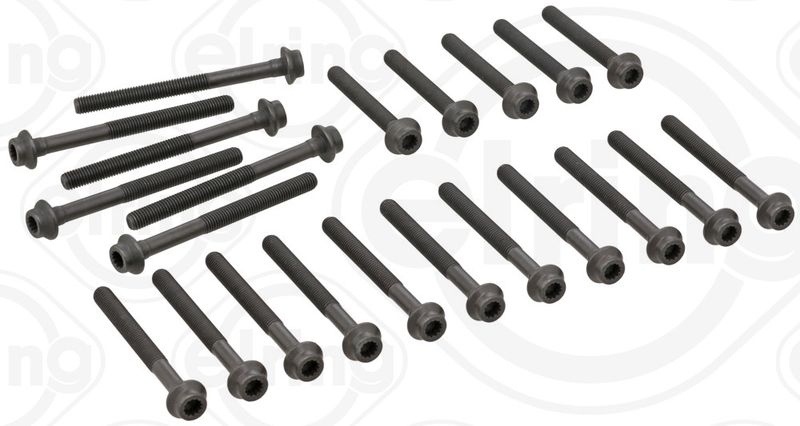 ELRING Cylinder Head Bolt Kit MERCEDES-BENZ,SSANGYONG,DAEWOO 820.114 6039900110,60399001105x,6039900210 Bolt Kit, cylinder head 603990021011x,OM602