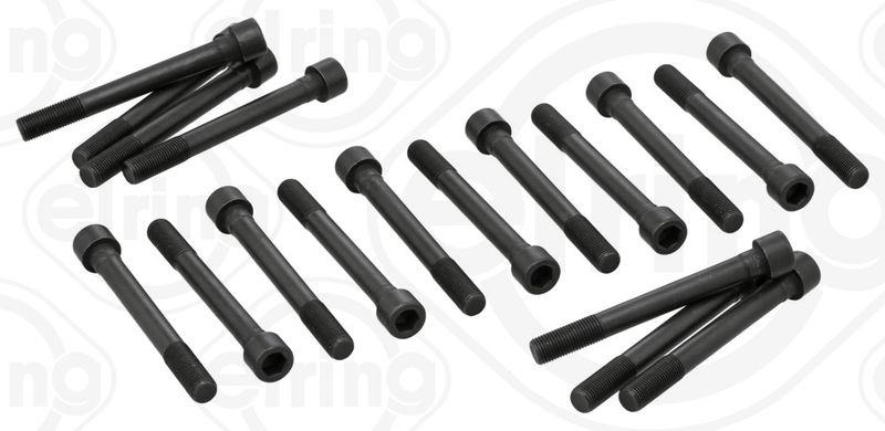 ELRING Cylinder Head Bolt Kit Hexagon Socket 709.310 Bolt Kit, cylinder head HYUNDAI,KIA,MITSUBISHI,H-1 Travel (TQ),TERRACAN (HP),H-1 Cargo (TQ)