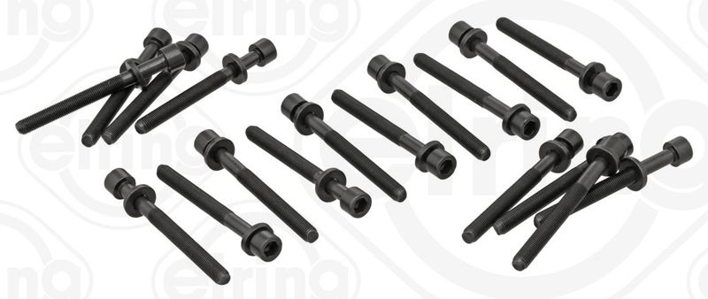 ELRING Cylinder Head Bolt Kit Hexagon Socket 331.520 Bolt Kit, cylinder head NISSAN,RENAULT TRUCKS,X-TRAIL (T30),NP300 Navara Pickup (D40)