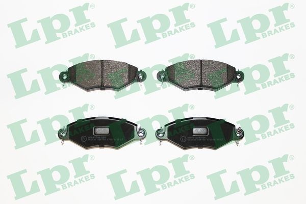 Lpr Bromsbelaggssats Skivbroms 05P708 Peugeot 05P708 Storlek 05