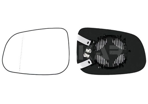 BLIC Wing Mirror Glass Left 6102-02-1292513P Side Mirror Glass,Mirror Glass VOLVO,V50 (545),V70 III (135),V60 (155, 157),V40 Schrägheck (525, 526)