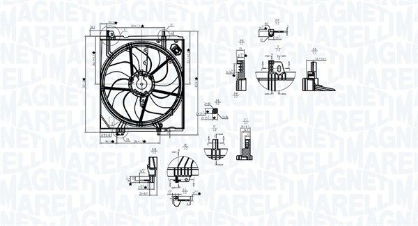 Magneti Marelli Kylflakt Mtc787ax Renault Mtc787ax Storlek 2