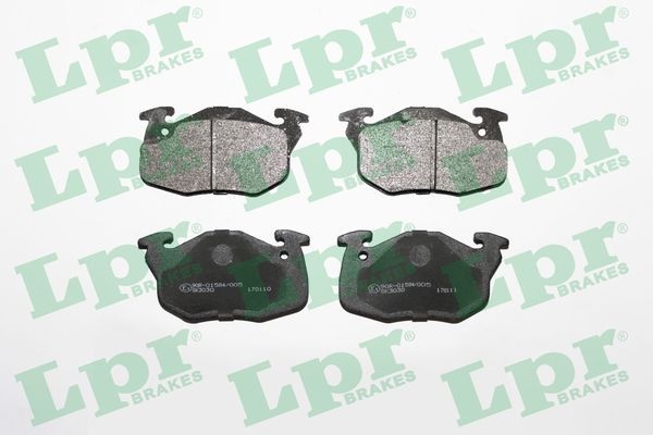 Lpr Bromsbelaggssats Skivbroms 05P642 Peugeot 05P642 Storlek 05