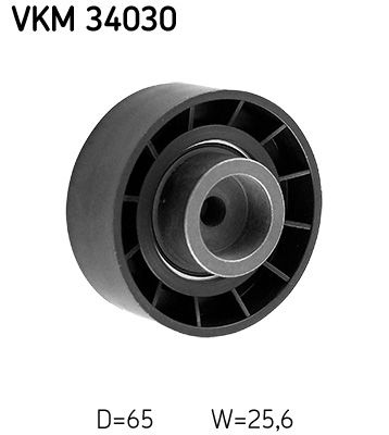 SKF Idler Pulley FORD,FIAT,PEUGEOT VKM 34030 1611423780,5751F1,9678770180 Guide Pulley,Deflection Pulley,Deflection/Guide Pulley, v-ribbed belt,5751F1