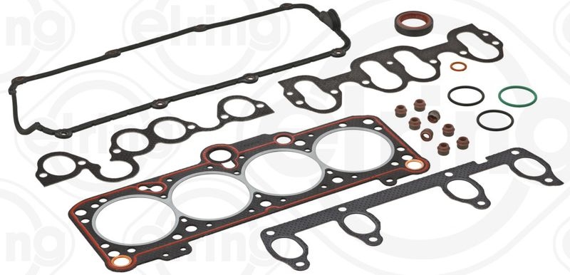 ELRING Gasket Set, cylinder head with valve stem seals 670.750 AUDI,80 Limousine (8C2, B4),Cabriolet (8G7, B4),80 Avant (8C5, B4)