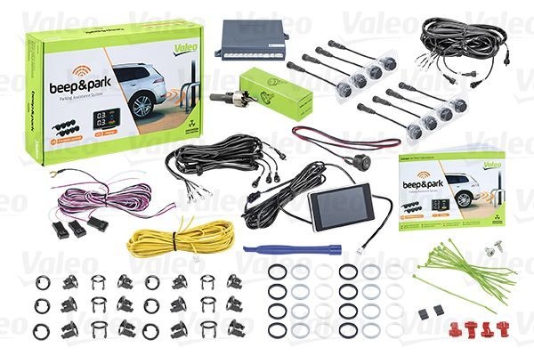 VALEO Parking assist system Front and Rear 632202 Parking sensors kit VW,AUDI,MERCEDES-BENZ,Golf IV Schrägheck (1J1),Golf V Schrägheck (1K1)