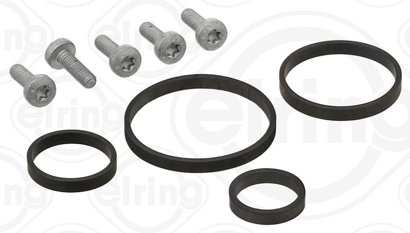 ELRING Gaskets 558.350 Gasket Set, oil cooler VW,Transporter V Bus (7HB, 7HJ, 7EB, 7EJ, 7EF, 7EG, 7HF, 7EC),Multivan V (7HM, 7HN, 7HF, 7EF, 7EM, 7EN)