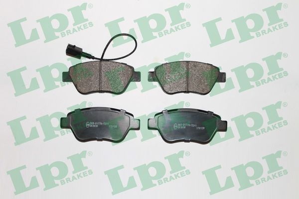 Lpr Bromsbelaggssats Skivbroms 05P1225 Fiat 05P1225 Storlek 05