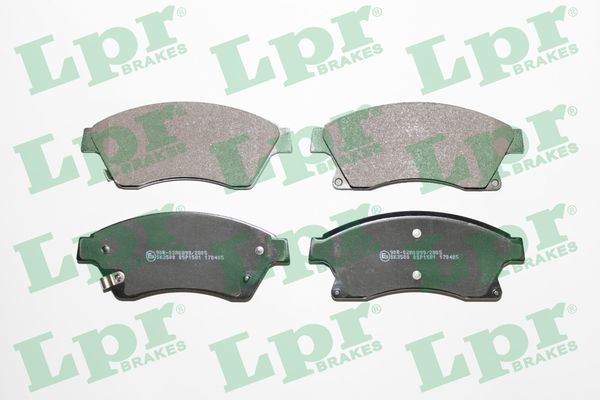 Lpr Bromsbelaggssats Skivbroms 05P1581 Opel 05P1581 Storlek 05