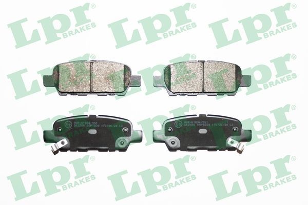 Lpr Bromsbelaggssats Skivbroms 05P1839 Suzuki 05P1839 Storlek 05