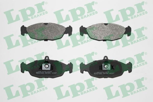 Lpr Bromsbelaggssats Skivbroms 05P599 Opel 05P599 Storlek 05