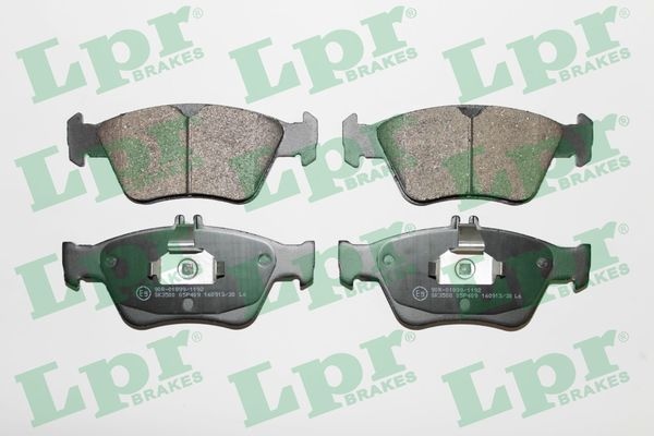 Lpr Bromsbelaggssats Skivbroms 05P409 Mercedes-Benz 05P409 Storlek 05