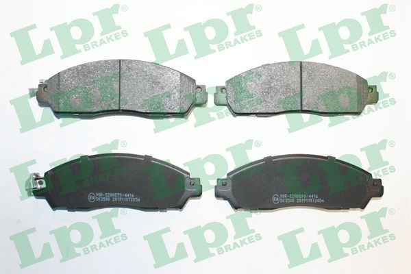 Lpr Bromsbelaggssats Skivbroms 05P2056 Renault 05P2056 Storlek 05