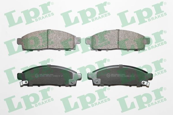 Lpr Bromsbelaggssats Skivbroms 05P1533 Nissan 05P1533 Storlek 05