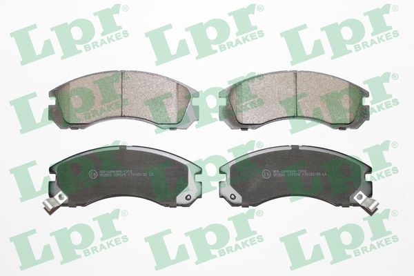 Lpr Bromsbelaggssats Skivbroms 05P578 Peugeot 05P578 Storlek 05