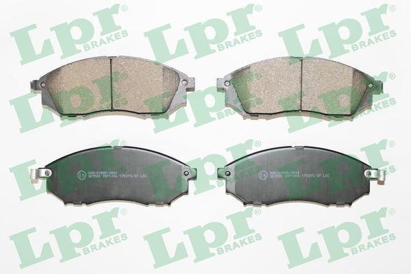 Lpr Bromsbelaggssats Skivbroms 05P1406 Renault 05P1406 Storlek 05