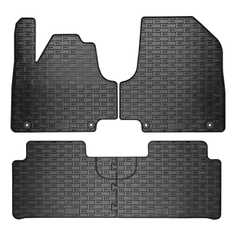 Rubber mats suitable for Hyundai Ioniq 5 (NE) 2020 (3piece + mounting system) Winparts.eu