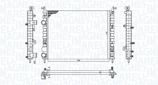 Magneti Marelli Radiator Fiat Bm1964 Storlek 2