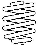 SACHS Coil spring VW 996 515 1J0511115AK Suspension spring,Springs,Coil springs,Coil spring suspension,Suspension springs