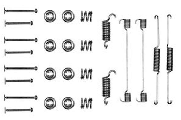 TRW Accessory Kit, brake shoes SFK9  FORD,HYUNDAI,TRIUMPH,CAPRI III (GECP),ESCORT II (ATH),Capri (ECJ),CAPRI II (GECP),ESCORT I (AFH, ATH)