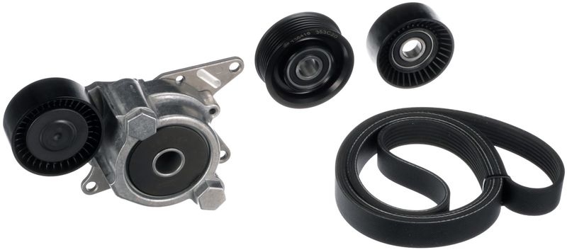 GATES V-ribbed belt set TOYOTA,LEXUS K017PK1870 7PK1870,T36379,T36416 Serpentine belt kit,Auxiliary belt kit,Poly V-belt kit,V-ribbed belt kit T38435