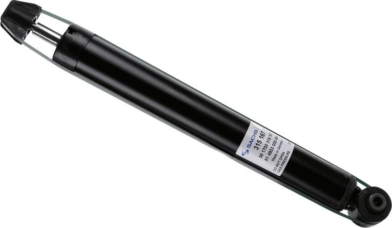 SACHS Shock absorber Gas Pressure 315 167 Shocks,Shock absorbers PEUGEOT,307 (3A/C),307 SW (3H),307 Break (3E)