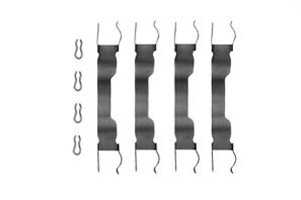 TRW Accessory Kit, disc brake pads PFK65 FIAT,SEAT,LANCIA,124 Spider (124_),Panda Schrägheck (141_),X 1/9 (128_),127 Schrägheck (127_)