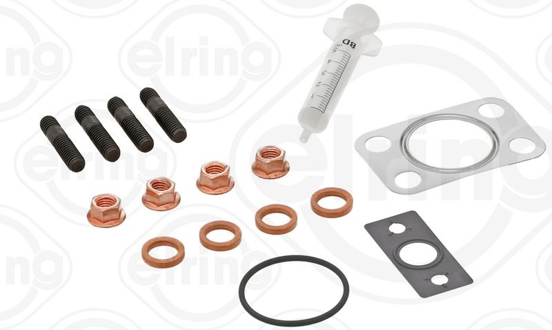ELRING Mounting Kit, charger with gaskets/seals 714.600  FORD,FIAT,PEUGEOT,Fiesta Mk6 Schrägheck (JA8, JR8),Fiesta Mk5 Schrägheck (JH1, JD1, JH3, JD3)