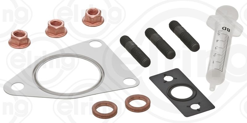 ELRING Mounting Kit, charger FORD,FIAT,PEUGEOT 714.640 0375K8,0375K9,0375L1 0375L2,0375L4,0375L5,0375L7,0375P4,0375P5,1231955,1327582,1331247,1406472